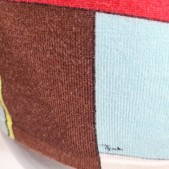 Emilio Pucci Iride Print Silk/Cotton Sweater Pullover Top - Size: 38 - Picture 13 of 16